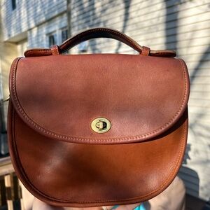 Vintage Coach Plaza bag, crossbody, British Tan, pre 1994, awesome bag!